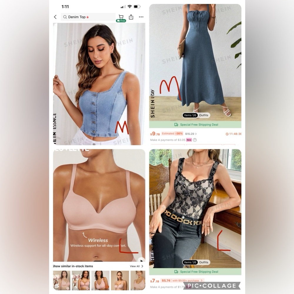 Huge SHEIN lot with tags. Labeled sizes on pictures.